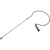 Highest Gain, with Detachable 1mm Cable and LEMO 3-Pin Connector for Zaxcom Wireless Transmitters - Black